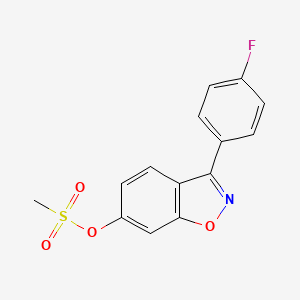 3-(4-Fluorophenyl)-1,2-benzoxazol-6-yl methanesulfonate