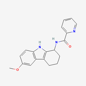 N-(6-methoxy-2,3,4,9-tetrahydro-1H-carbazol-1-yl)pyridine-2-carboxamide