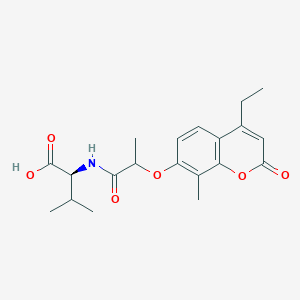 N-{2-[(4-ethyl-8-methyl-2-oxo-2H-chromen-7-yl)oxy]propanoyl}-L-valine