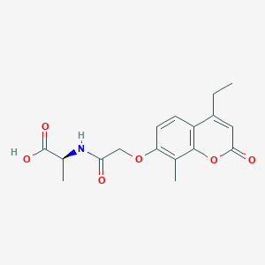 N-{[(4-ethyl-8-methyl-2-oxo-2H-chromen-7-yl)oxy]acetyl}-L-alanine