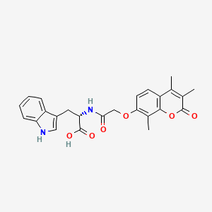 N-{[(3,4,8-trimethyl-2-oxo-2H-chromen-7-yl)oxy]acetyl}-L-tryptophan