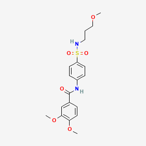 3,4-dimethoxy-N-{4-[(3-methoxypropyl)sulfamoyl]phenyl}benzamide