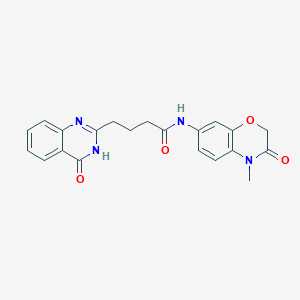 4-(4-hydroxyquinazolin-2-yl)-N-(4-methyl-3-oxo-3,4-dihydro-2H-1,4-benzoxazin-7-yl)butanamide