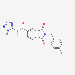 2-(4-methoxybenzyl)-1,3-dioxo-N-(4H-1,2,4-triazol-3-yl)-2,3-dihydro-1H-isoindole-5-carboxamide