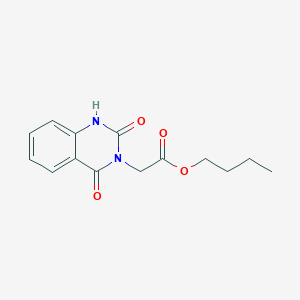 molecular formula C14H16N2O4 B11010063 butyl (2,4-dioxo-1,4-dihydroquinazolin-3(2H)-yl)acetate 