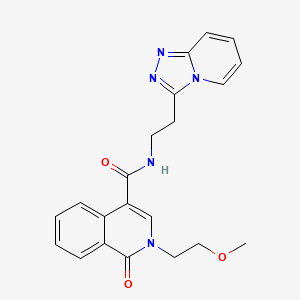 2-(2-methoxyethyl)-1-oxo-N-[2-([1,2,4]triazolo[4,3-a]pyridin-3-yl)ethyl]-1,2-dihydroisoquinoline-4-carboxamide