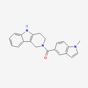 molecular formula C21H19N3O B11010109 (1-methyl-1H-indol-5-yl)(1,3,4,5-tetrahydro-2H-pyrido[4,3-b]indol-2-yl)methanone 