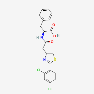 N-{[2-(2,4-dichlorophenyl)-1,3-thiazol-4-yl]acetyl}-L-phenylalanine