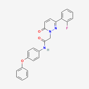 2-(3-(2-fluorophenyl)-6-oxopyridazin-1(6H)-yl)-N-(4-phenoxyphenyl)acetamide