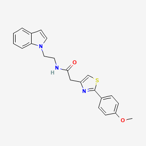 N-[2-(1H-indol-1-yl)ethyl]-2-[2-(4-methoxyphenyl)-1,3-thiazol-4-yl]acetamide