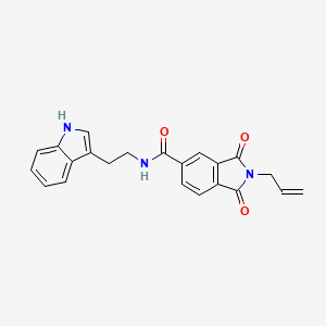 N-[2-(1H-indol-3-yl)ethyl]-1,3-dioxo-2-(prop-2-en-1-yl)-2,3-dihydro-1H-isoindole-5-carboxamide