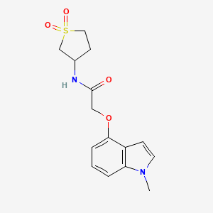 N-(1,1-dioxidotetrahydrothiophen-3-yl)-2-[(1-methyl-1H-indol-4-yl)oxy]acetamide