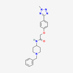 N-(1-benzylpiperidin-4-yl)-2-[4-(2-methyl-2H-tetrazol-5-yl)phenoxy]acetamide