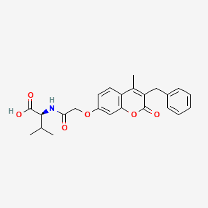 N-{[(3-benzyl-4-methyl-2-oxo-2H-chromen-7-yl)oxy]acetyl}-L-valine