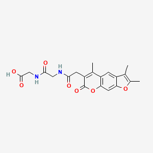 N-[(2,3,5-trimethyl-7-oxo-7H-furo[3,2-g]chromen-6-yl)acetyl]glycylglycine