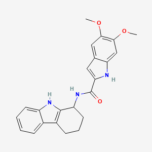 5,6-dimethoxy-N-(2,3,4,9-tetrahydro-1H-carbazol-1-yl)-1H-indole-2-carboxamide