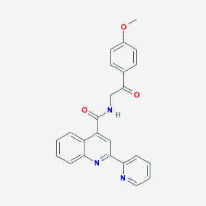 N-[2-(4-methoxyphenyl)-2-oxoethyl]-2-(pyridin-2-yl)quinoline-4-carboxamide