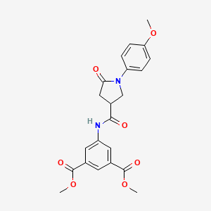 Dimethyl 5-({[1-(4-methoxyphenyl)-5-oxopyrrolidin-3-yl]carbonyl}amino)benzene-1,3-dicarboxylate