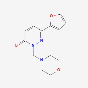 molecular formula C13H15N3O3 B11010354 6-(furan-2-yl)-2-(morpholin-4-ylmethyl)pyridazin-3(2H)-one 