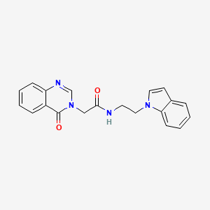 N-[2-(1H-indol-1-yl)ethyl]-2-(4-oxoquinazolin-3(4H)-yl)acetamide