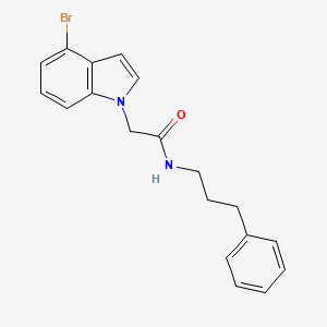 2-(4-bromo-1H-indol-1-yl)-N-(3-phenylpropyl)acetamide