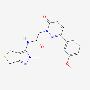 2-[3-(3-methoxyphenyl)-6-oxopyridazin-1(6H)-yl]-N-(2-methyl-2,6-dihydro-4H-thieno[3,4-c]pyrazol-3-yl)acetamide