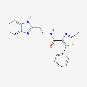 N-[2-(1H-benzimidazol-2-yl)ethyl]-2-methyl-5-phenyl-1,3-thiazole-4-carboxamide