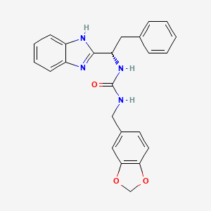 N-[1-(1H-benzimidazol-2-yl)-2-phenylethyl]-N'-(1,3-benzodioxol-5-ylmethyl)urea