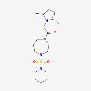 2-(2,5-dimethyl-1H-pyrrol-1-yl)-1-[4-(piperidin-1-ylsulfonyl)-1,4-diazepan-1-yl]ethanone