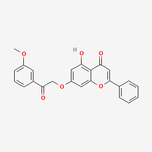 5-hydroxy-7-[2-(3-methoxyphenyl)-2-oxoethoxy]-2-phenyl-4H-chromen-4-one