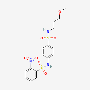 N-{4-[(3-methoxypropyl)sulfamoyl]phenyl}-2-nitrobenzenesulfonamide