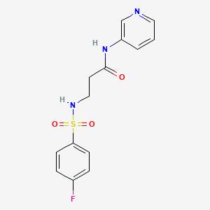 3-{[(4-Fluorophenyl)sulfonyl]amino}-N-(3-pyridyl)propanamide