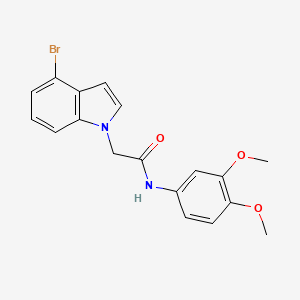 2-(4-bromo-1H-indol-1-yl)-N-(3,4-dimethoxyphenyl)acetamide