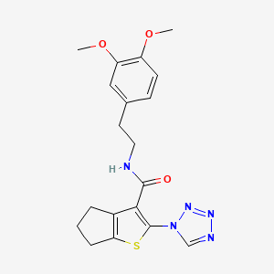 N-[2-(3,4-dimethoxyphenyl)ethyl]-2-(1H-tetrazol-1-yl)-5,6-dihydro-4H-cyclopenta[b]thiophene-3-carboxamide