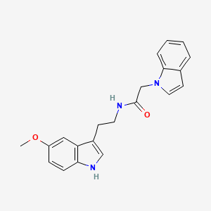 molecular formula C21H21N3O2 B11010619 2-(1H-indol-1-yl)-N-[2-(5-methoxy-1H-indol-3-yl)ethyl]acetamide 