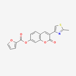 3-(2-methyl-1,3-thiazol-4-yl)-2-oxo-2H-chromen-7-yl furan-2-carboxylate