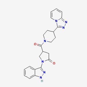 1-(1H-indazol-3-yl)-4-{[4-([1,2,4]triazolo[4,3-a]pyridin-3-yl)piperidin-1-yl]carbonyl}pyrrolidin-2-one