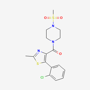 [5-(2-Chlorophenyl)-2-methyl-1,3-thiazol-4-yl][4-(methylsulfonyl)piperazin-1-yl]methanone