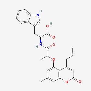 N-{2-[(7-methyl-2-oxo-4-propyl-2H-chromen-5-yl)oxy]propanoyl}-L-tryptophan