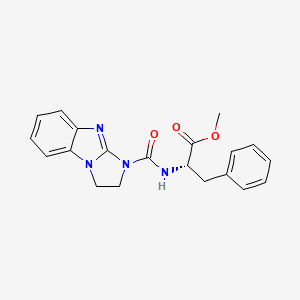 molecular formula C20H20N4O3 B11010701 methyl N-(2,3-dihydro-1H-imidazo[1,2-a]benzimidazol-1-ylcarbonyl)-L-phenylalaninate 