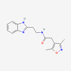 N-[2-(1H-benzimidazol-2-yl)ethyl]-2-(3,5-dimethyl-1,2-oxazol-4-yl)acetamide