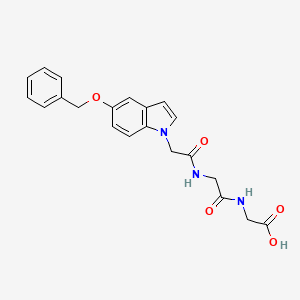 N-{[5-(benzyloxy)-1H-indol-1-yl]acetyl}glycylglycine