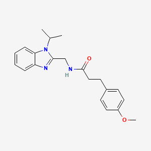 3-(4-methoxyphenyl)-N-{[1-(propan-2-yl)-1H-benzimidazol-2-yl]methyl}propanamide