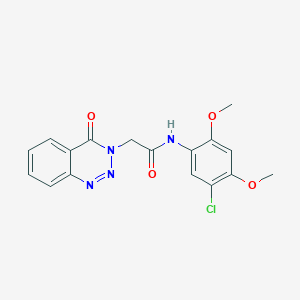 N-(5-chloro-2,4-dimethoxyphenyl)-2-(4-oxo-1,2,3-benzotriazin-3(4H)-yl)acetamide