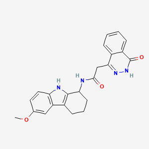 N-(6-methoxy-2,3,4,9-tetrahydro-1H-carbazol-1-yl)-2-(4-oxo-3,4-dihydrophthalazin-1-yl)acetamide