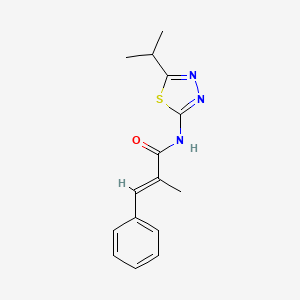 (2E)-2-methyl-3-phenyl-N-[5-(propan-2-yl)-1,3,4-thiadiazol-2-yl]prop-2-enamide