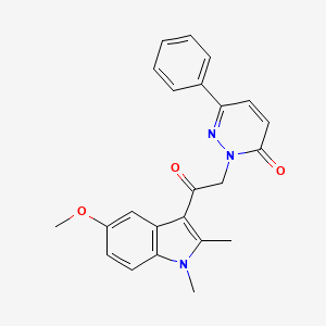 2-[2-(5-methoxy-1,2-dimethyl-1H-indol-3-yl)-2-oxoethyl]-6-phenylpyridazin-3(2H)-one