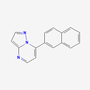 molecular formula C16H11N3 B11010984 7-(Naphthalen-2-yl)pyrazolo[1,5-a]pyrimidine 