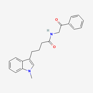 4-(1-methyl-1H-indol-3-yl)-N-(2-oxo-2-phenylethyl)butanamide