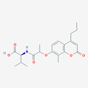 N-{2-[(8-methyl-2-oxo-4-propyl-2H-chromen-7-yl)oxy]propanoyl}-L-valine